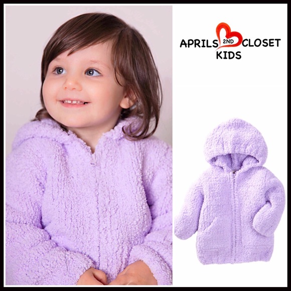 ANGEL DEAR HOODIE FLEECE JACKET HOODED COAT - Picture 5 of 8